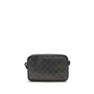 Black Cotton Shoulder Bag