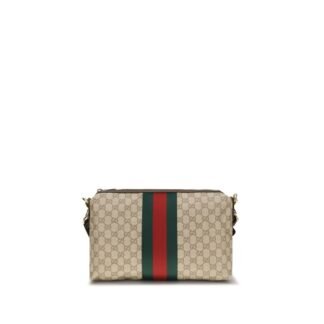 Beige Cotton Shoulder Bag