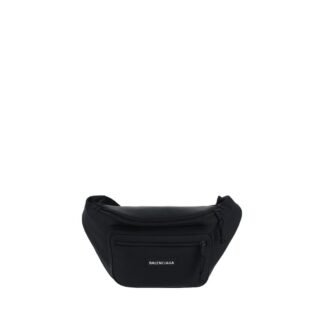 Black Polyester Clutch Bag