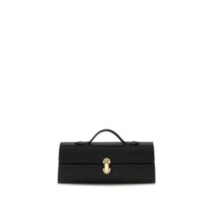 Black Raffia Handbag