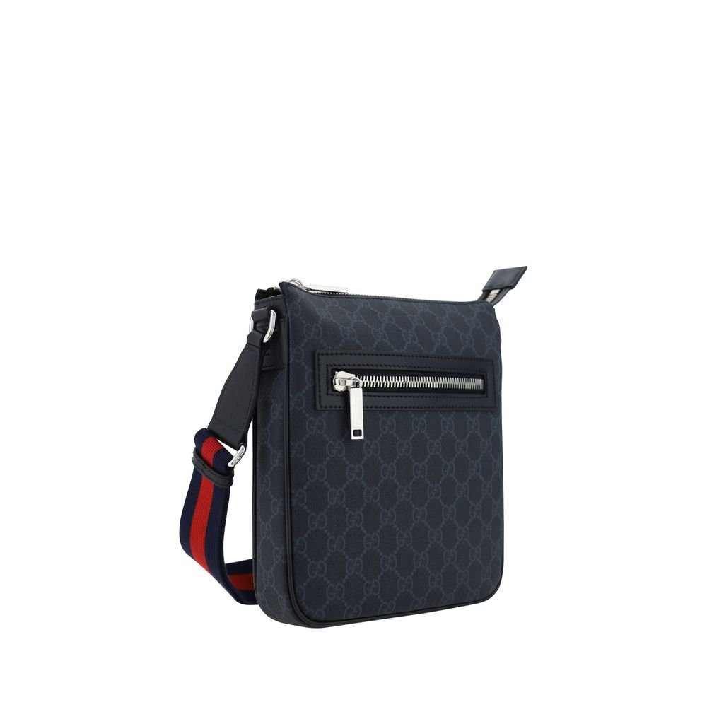 Black Fabric Shoulder Bag - Image 2