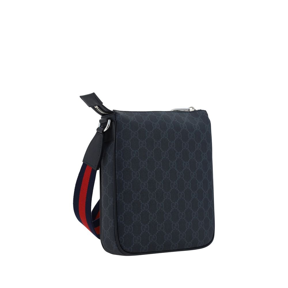Black Fabric Shoulder Bag - Image 3
