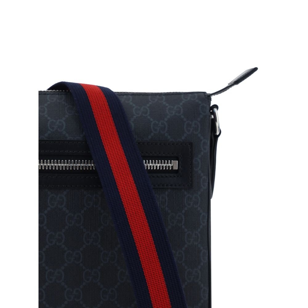 Black Fabric Shoulder Bag - Image 4