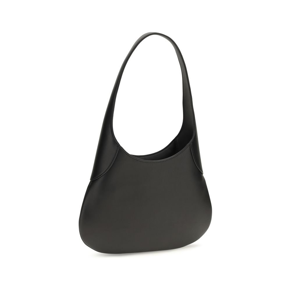 Black Calf Leather Bos Taurus Shoulder Bag - Image 3