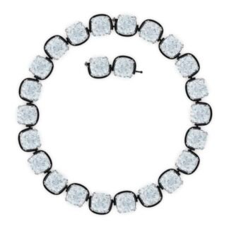 Gray Glass Necklace