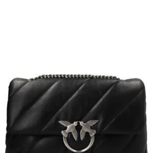 Black Lamb Leather Crossbody Bag