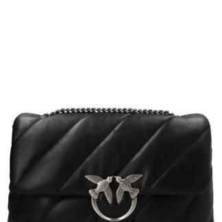 Black Lamb Leather Crossbody Bag