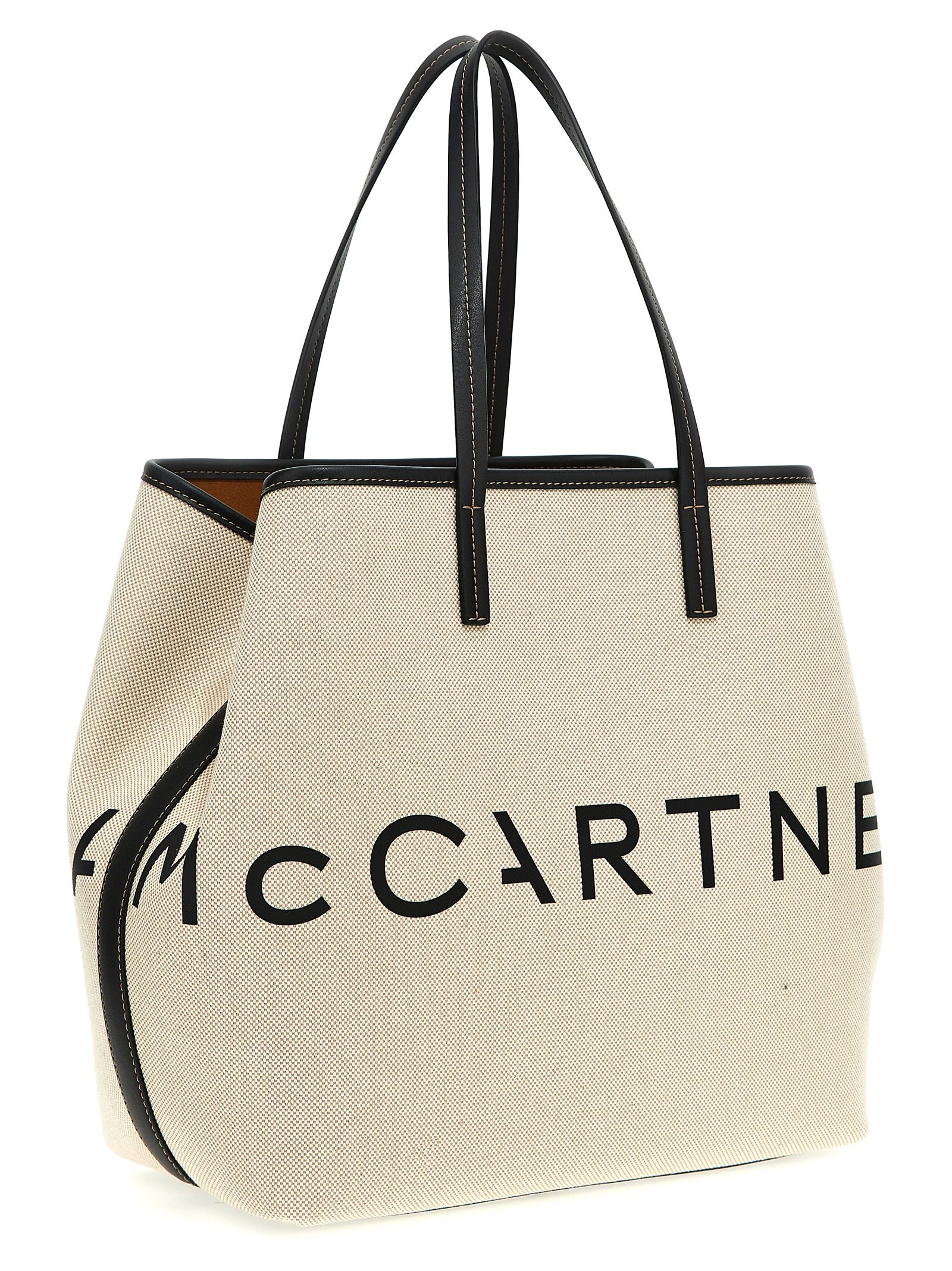 Beige Cotton Tote Bag - Image 2