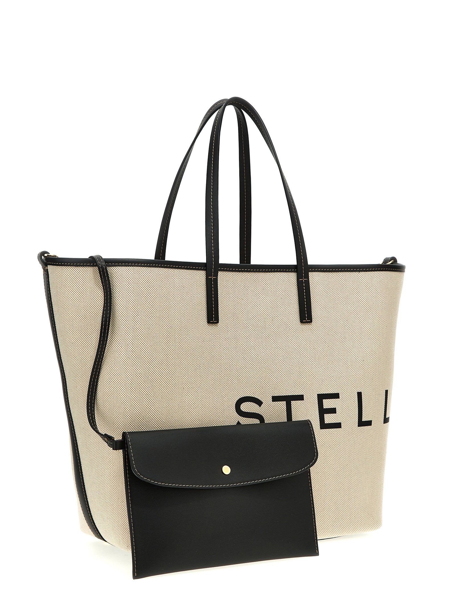 Beige Cotton Tote Bag - Image 3