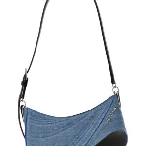Blue Calfskin Shoulder Bag