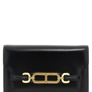 Black Leather Crossbody Bag
