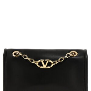 Black Lamb Leather Shoulder Bag