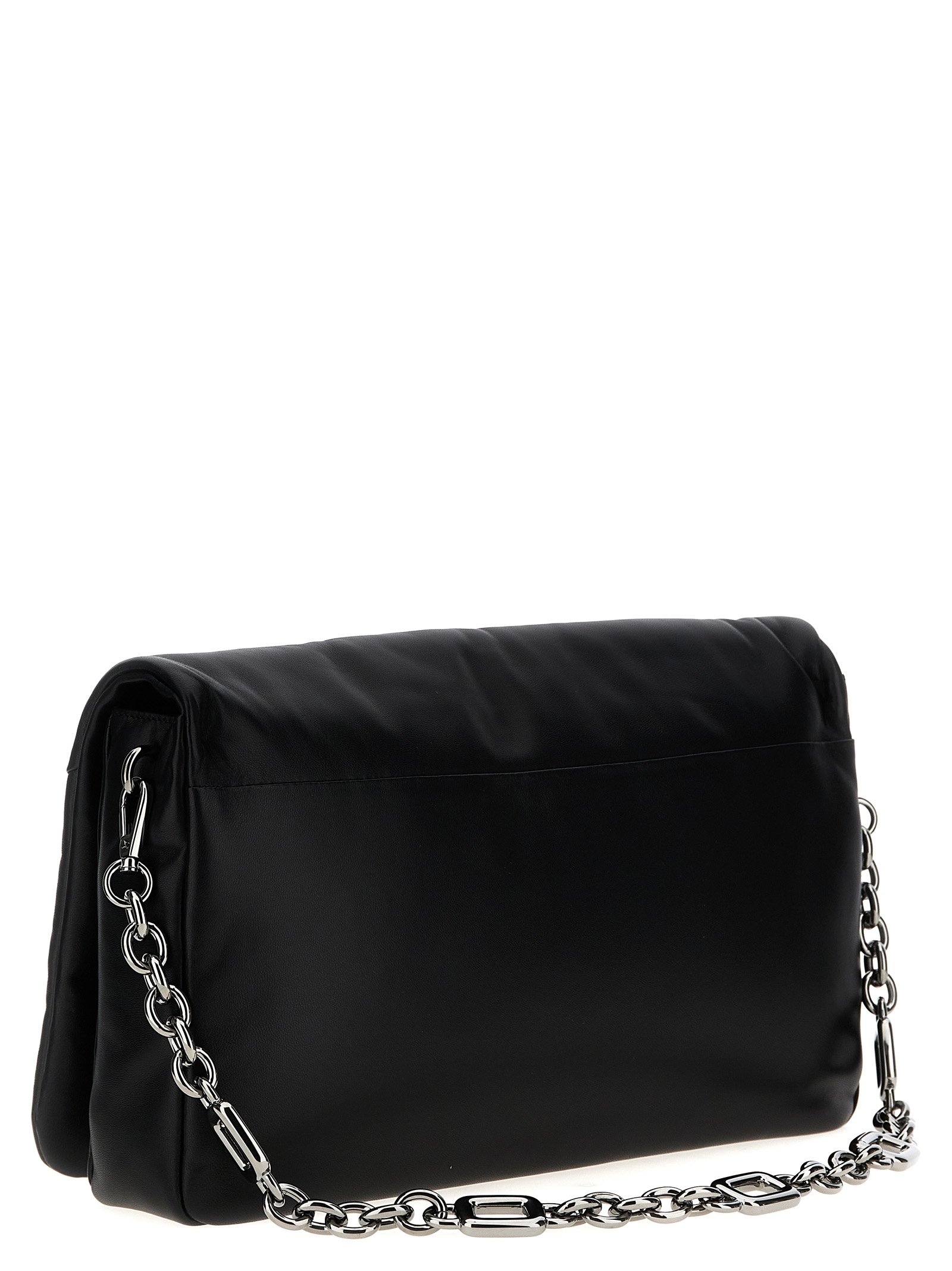 Black Leather Shoulder Bag - Image 2