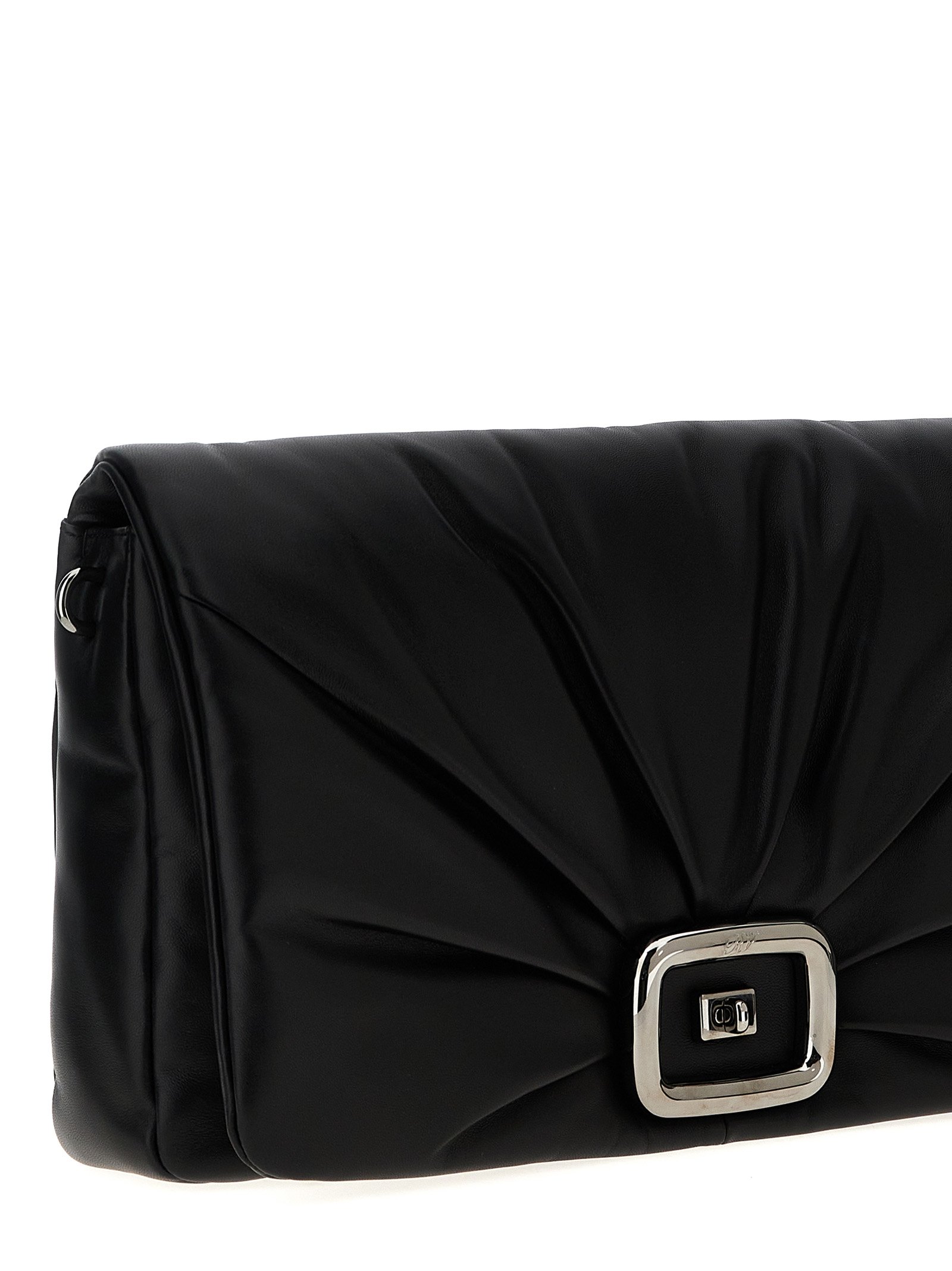 Black Leather Shoulder Bag - Image 3