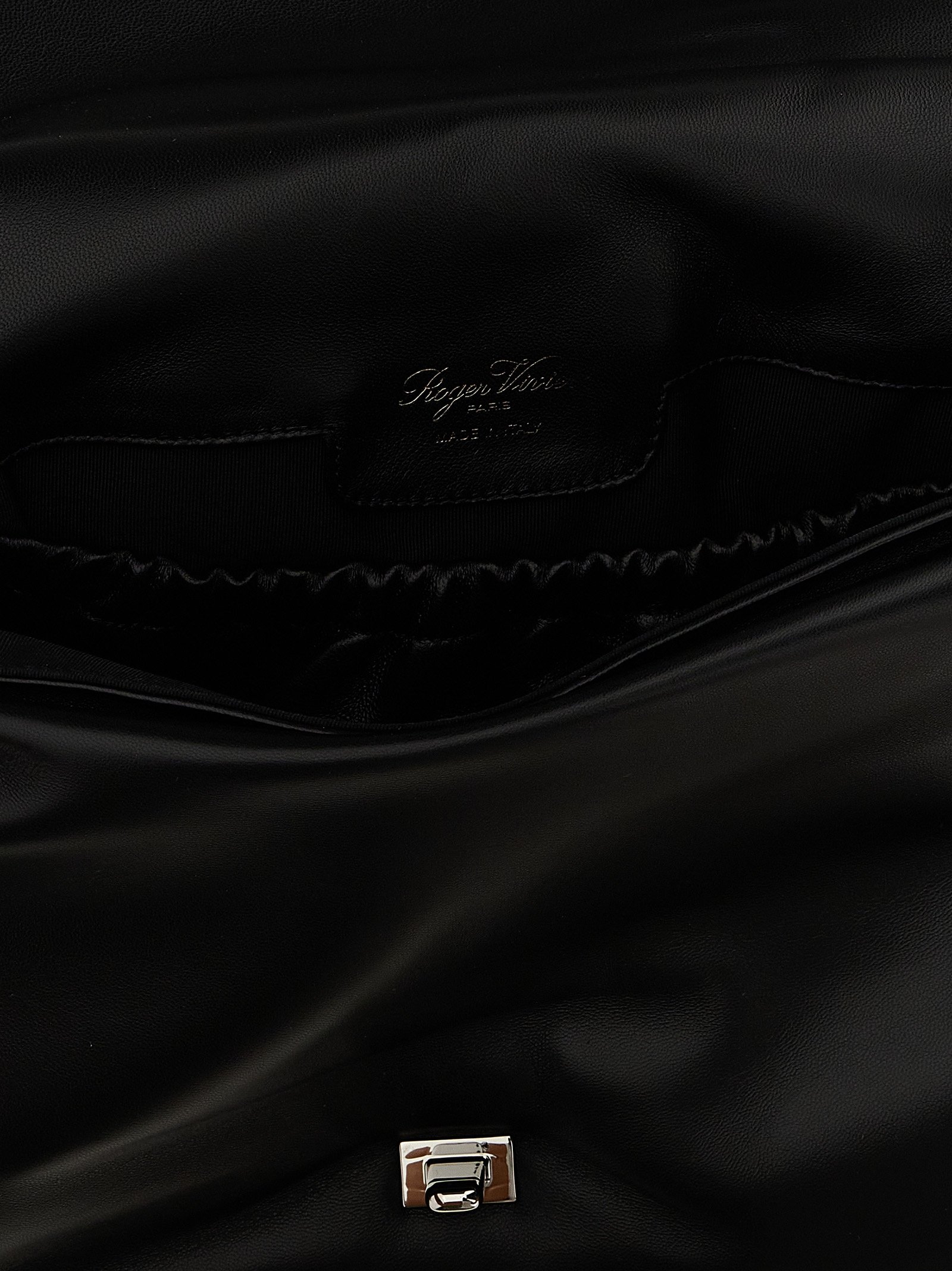 Black Leather Shoulder Bag - Image 4