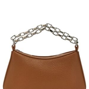 Brown Lamb Leather Handbag