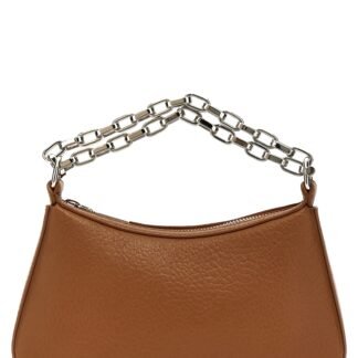 Brown Lamb Leather Handbag