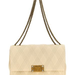 White Lamb Leather Shoulder Bag