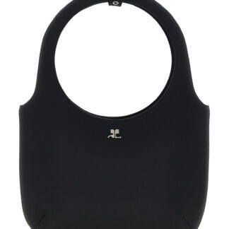 Black Polyester Handbag
