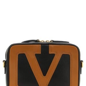 Brown Lamb Leather Crossbody Bag