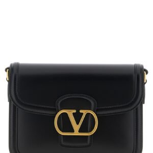 Black Calfskin Crossbody Bag