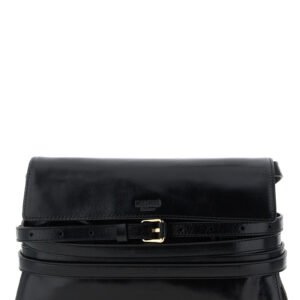 Black Leather Crossbody Bag