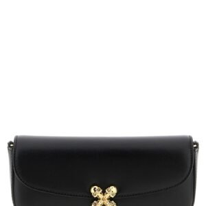 Black Calfskin Crossbody Bag