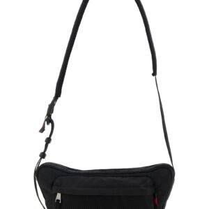 Black Polyester Crossbody Bag