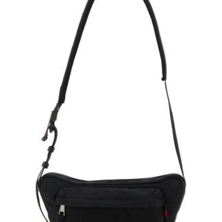 Black Polyester Crossbody Bag