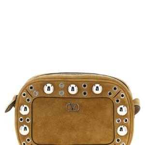 Beige Cowhide Crossbody Bag