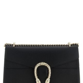 Black Calfskin Shoulder Bag