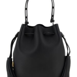 Black Calfskin Shoulder Bag