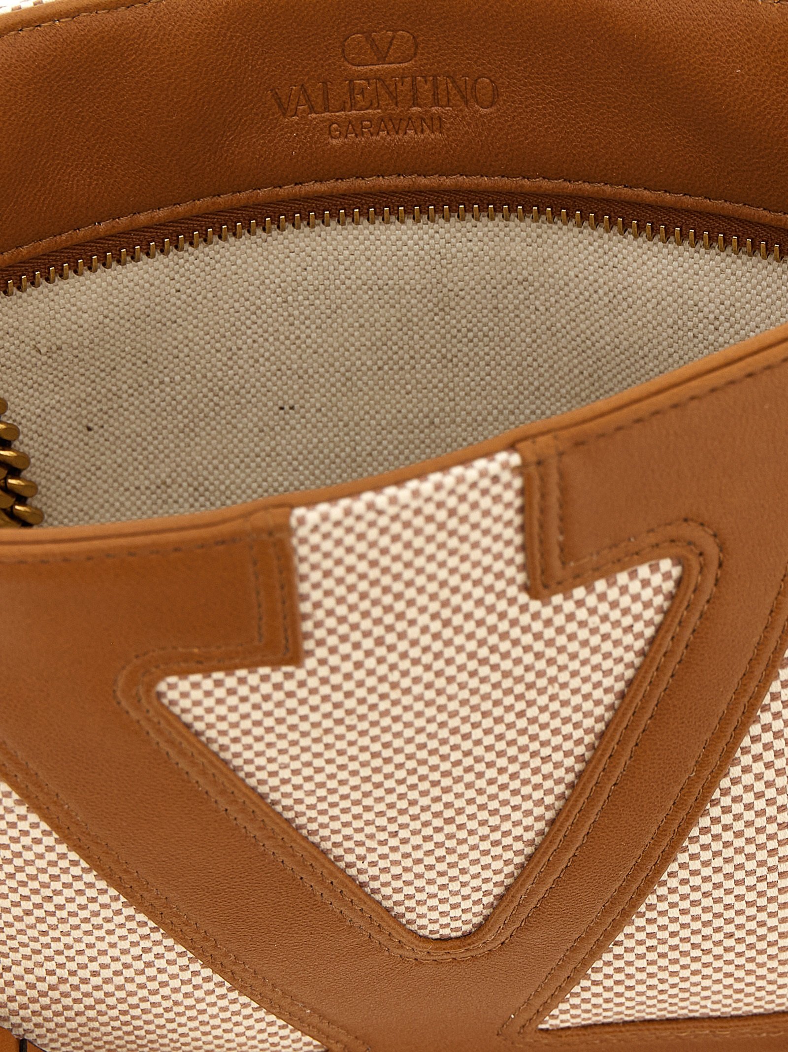 Brown Cotton Shoulder Bag - Image 4