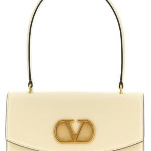 White Calfskin Shoulder Bag