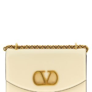 White Calfskin Shoulder Bag