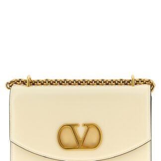 White Calfskin Shoulder Bag