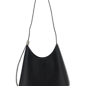 Black Bovine Leather Shoulder Bag