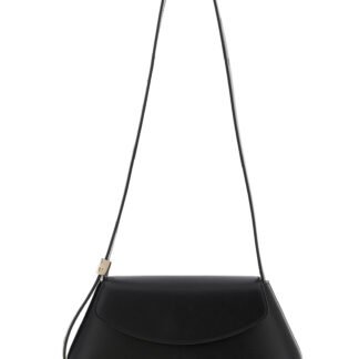 Black Bovine Leather Crossbody Bag