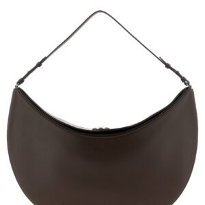 Brown Calfskin Shoulder Bag