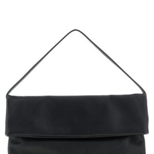 Black Calfskin Shoulder Bag