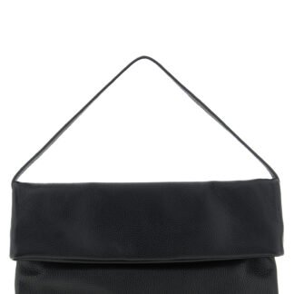 Black Calfskin Shoulder Bag