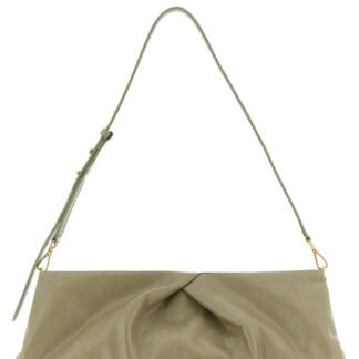 Bicolor Calfskin Clutch Bag