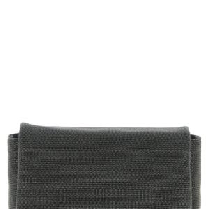 Black Leather Clutch Bag