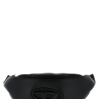 Black Polyethylene Crossbody Bag