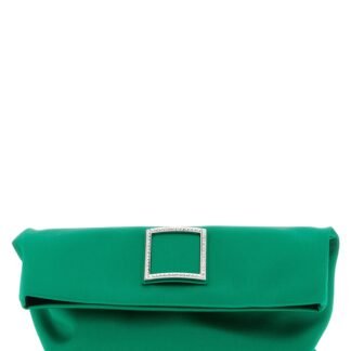 Bicolor Viscose Clutch Bag