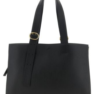 Black Calfskin Tote Bag