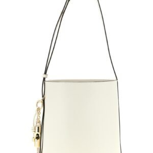 White Calfskin Shoulder Bag