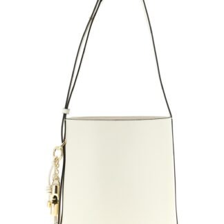 White Calfskin Shoulder Bag