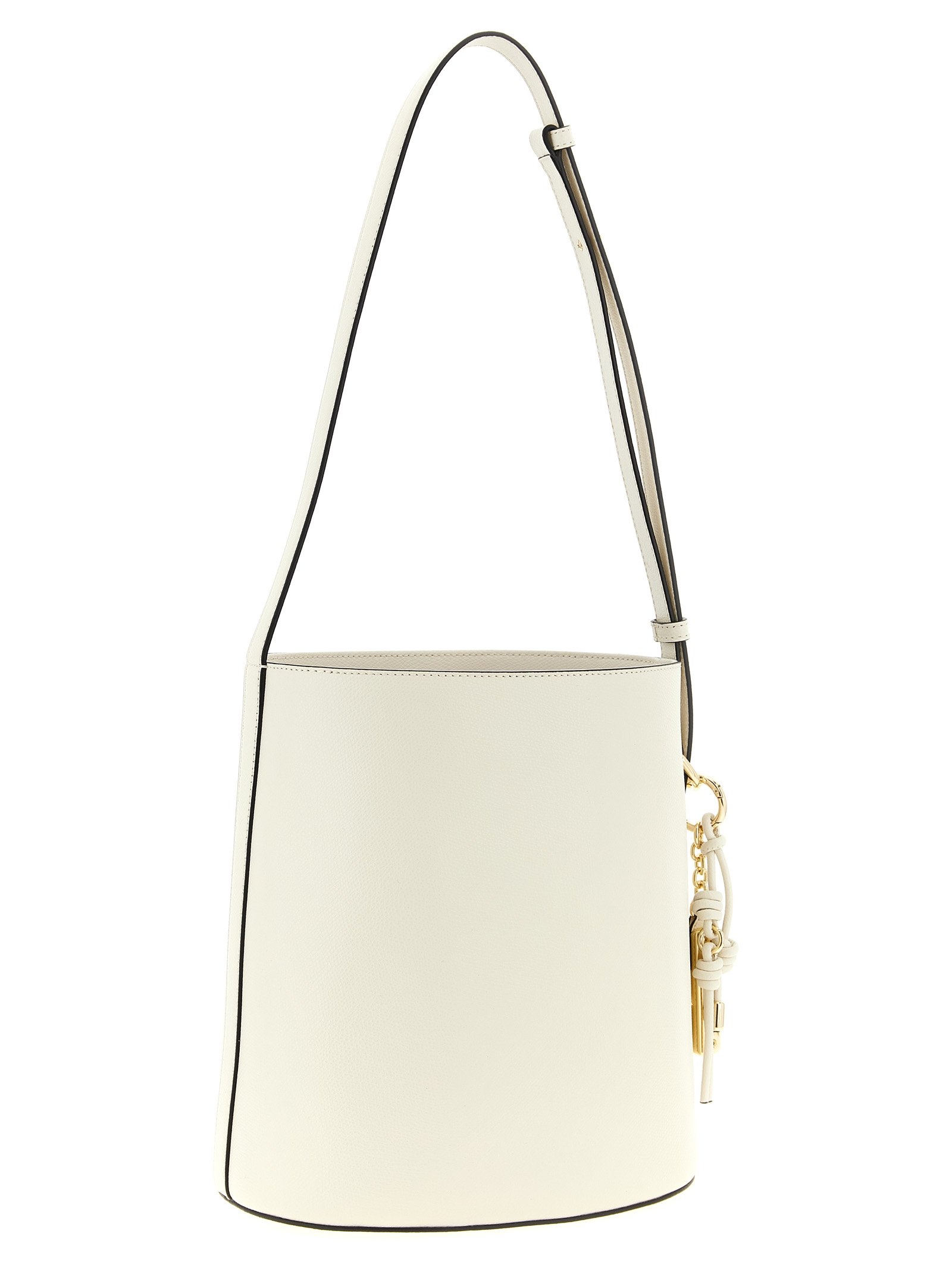White Calfskin Shoulder Bag - Image 2