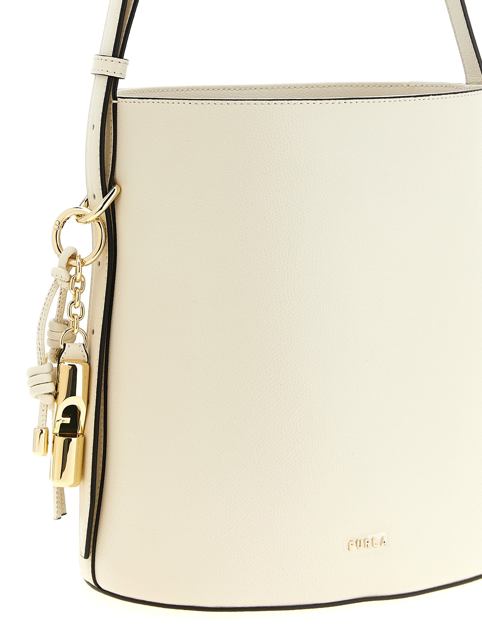 White Calfskin Shoulder Bag - Image 3